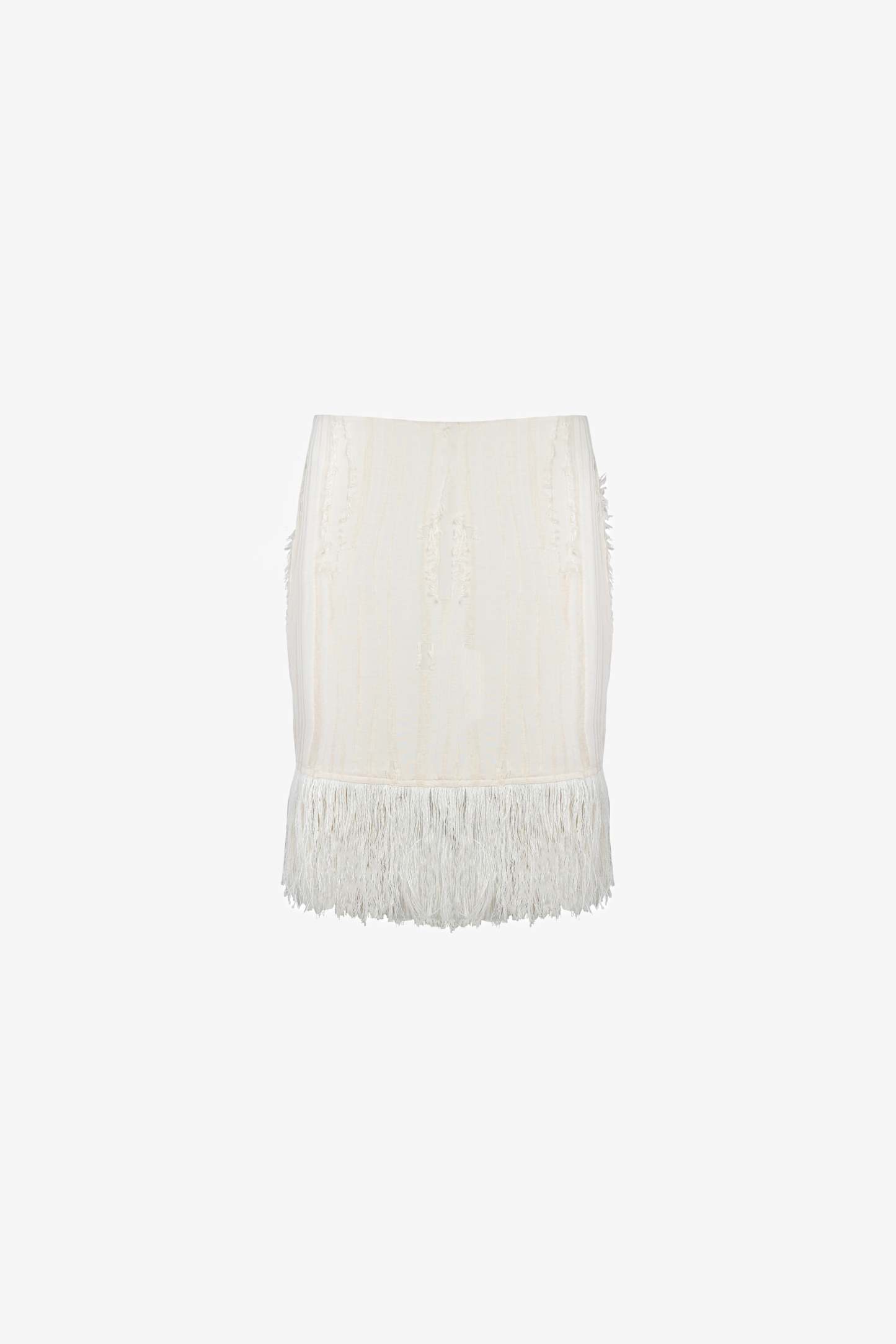 Fritz Fringe Skirt — Ivory