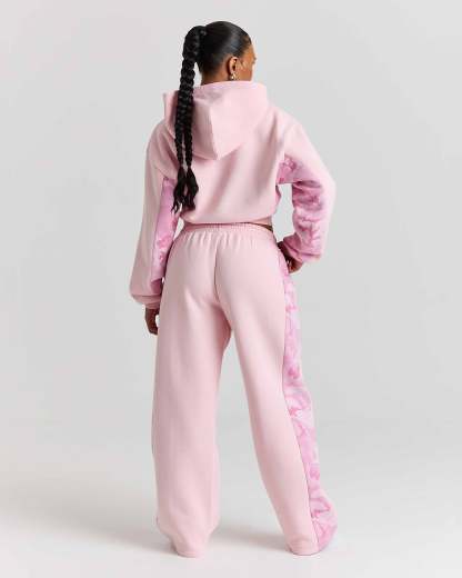Field Boxy Zip Hoodie - Pink/White/Camo