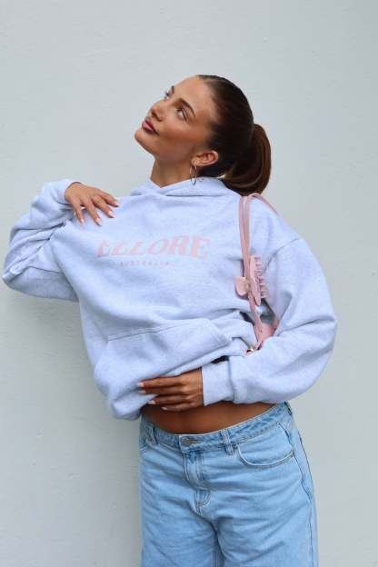 Boxy Oversized Hoodie - Flower