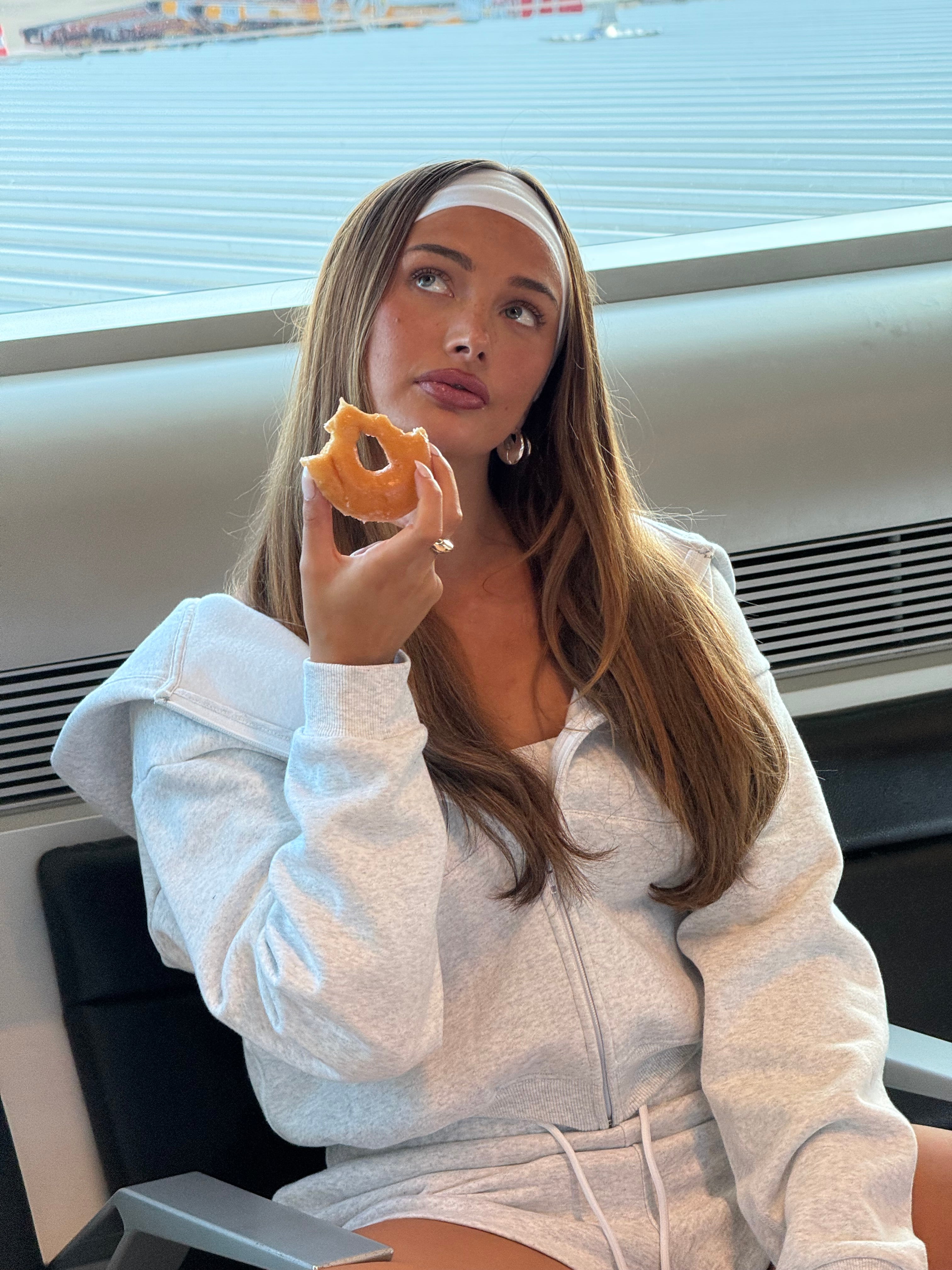 Cropped Oversized Zip Hoodie - Marle In Midnight