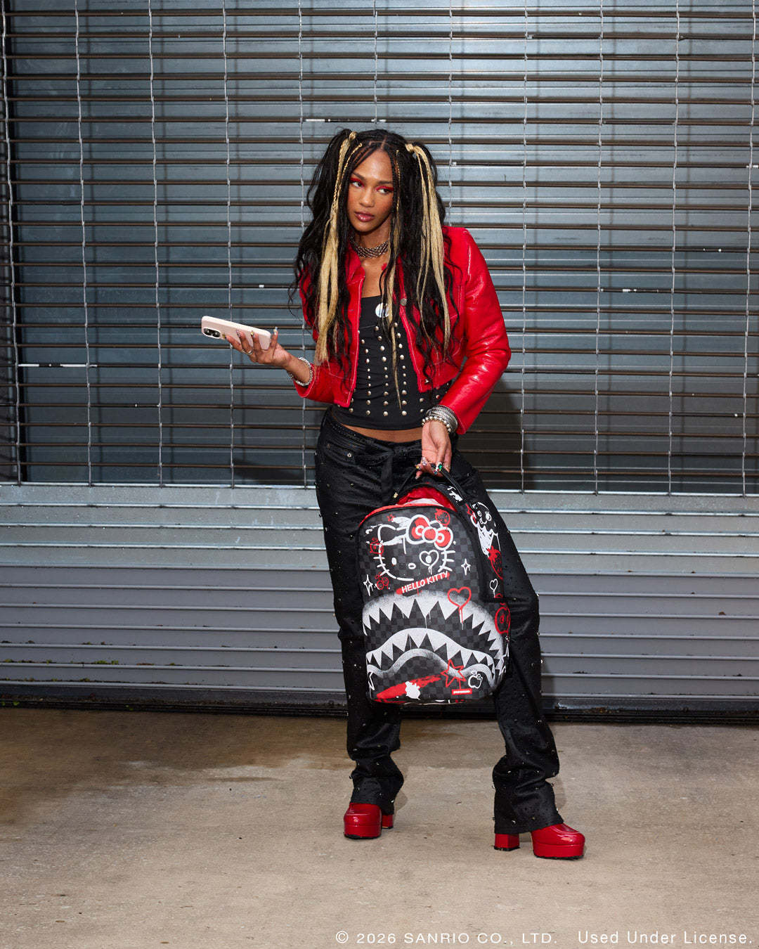 HELLO KITTY OFFICIAL COLLAB - FRESH PAINT BACKPACK
