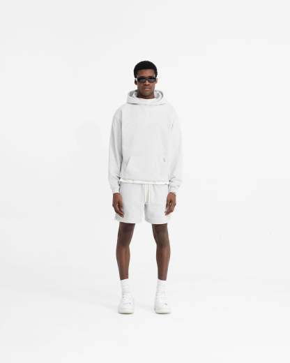 Initial Oversized Hoodie - Ice Grey Marl