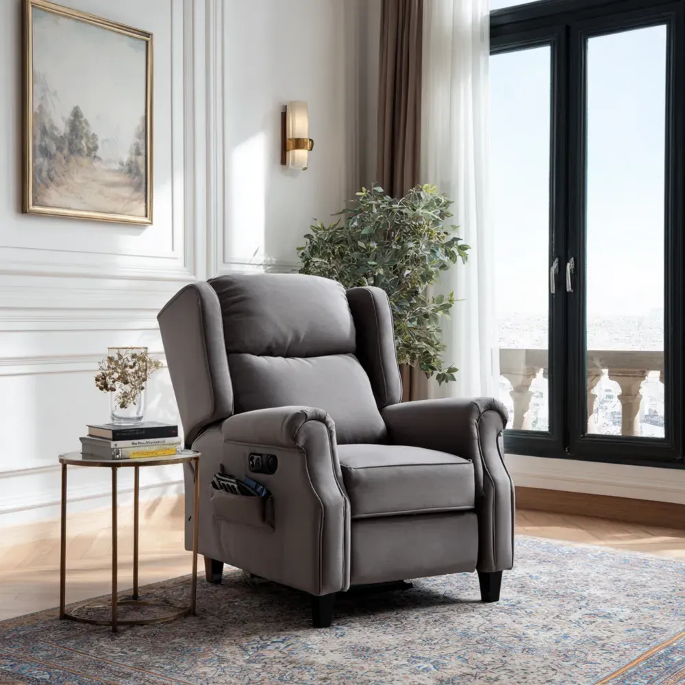 Relaxsessel 75x85x100 cm Textil Grau