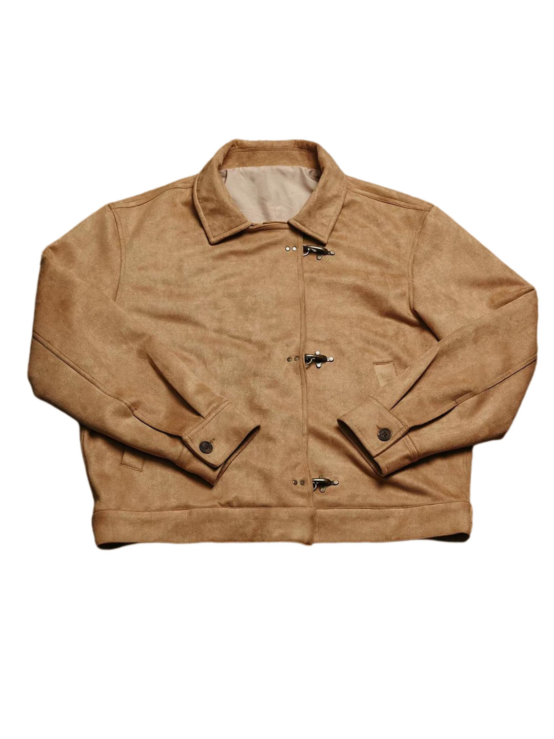 MATTE LEATHER BUCKLE JACKET