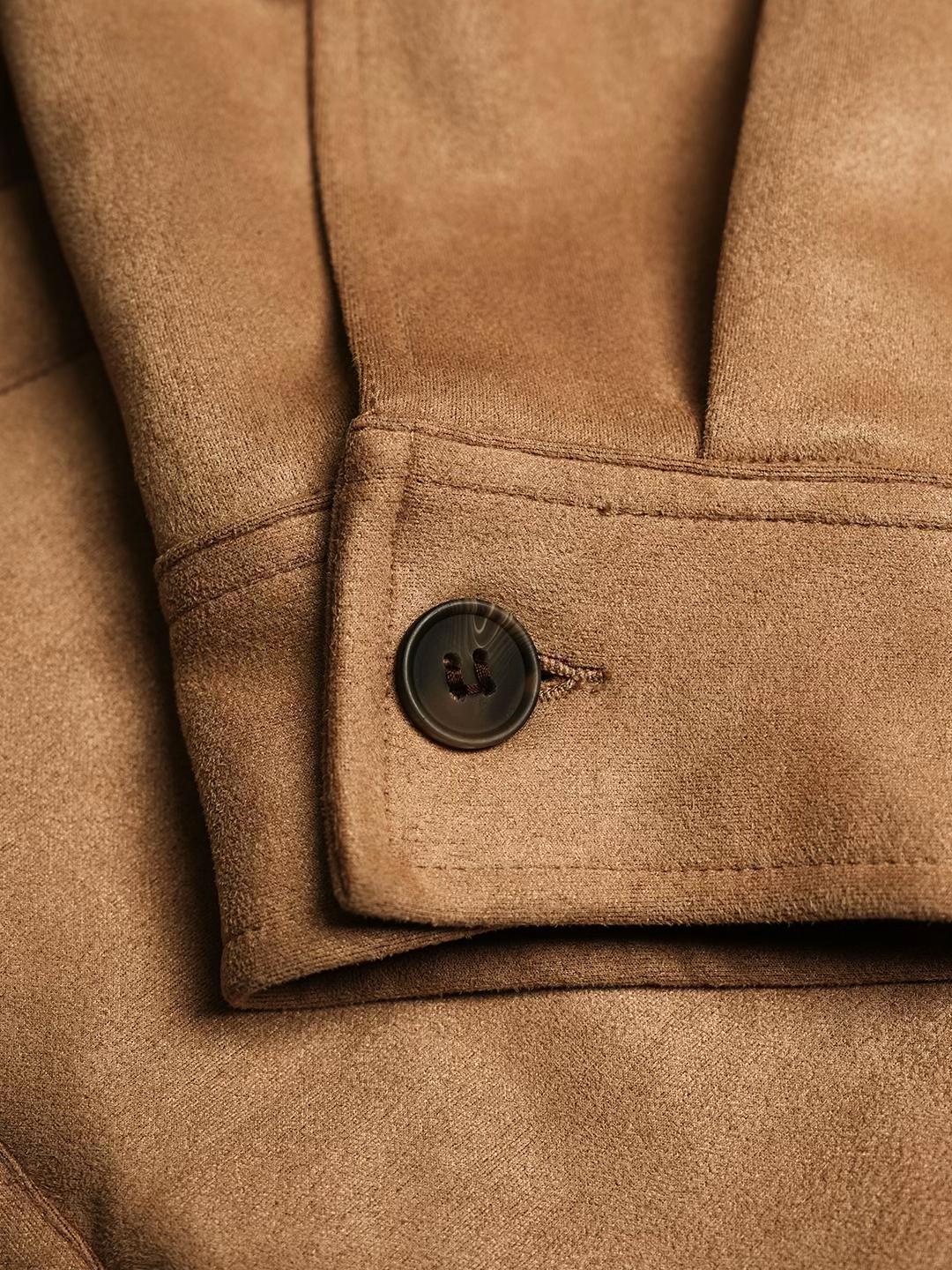 MATTE LEATHER BUCKLE JACKET