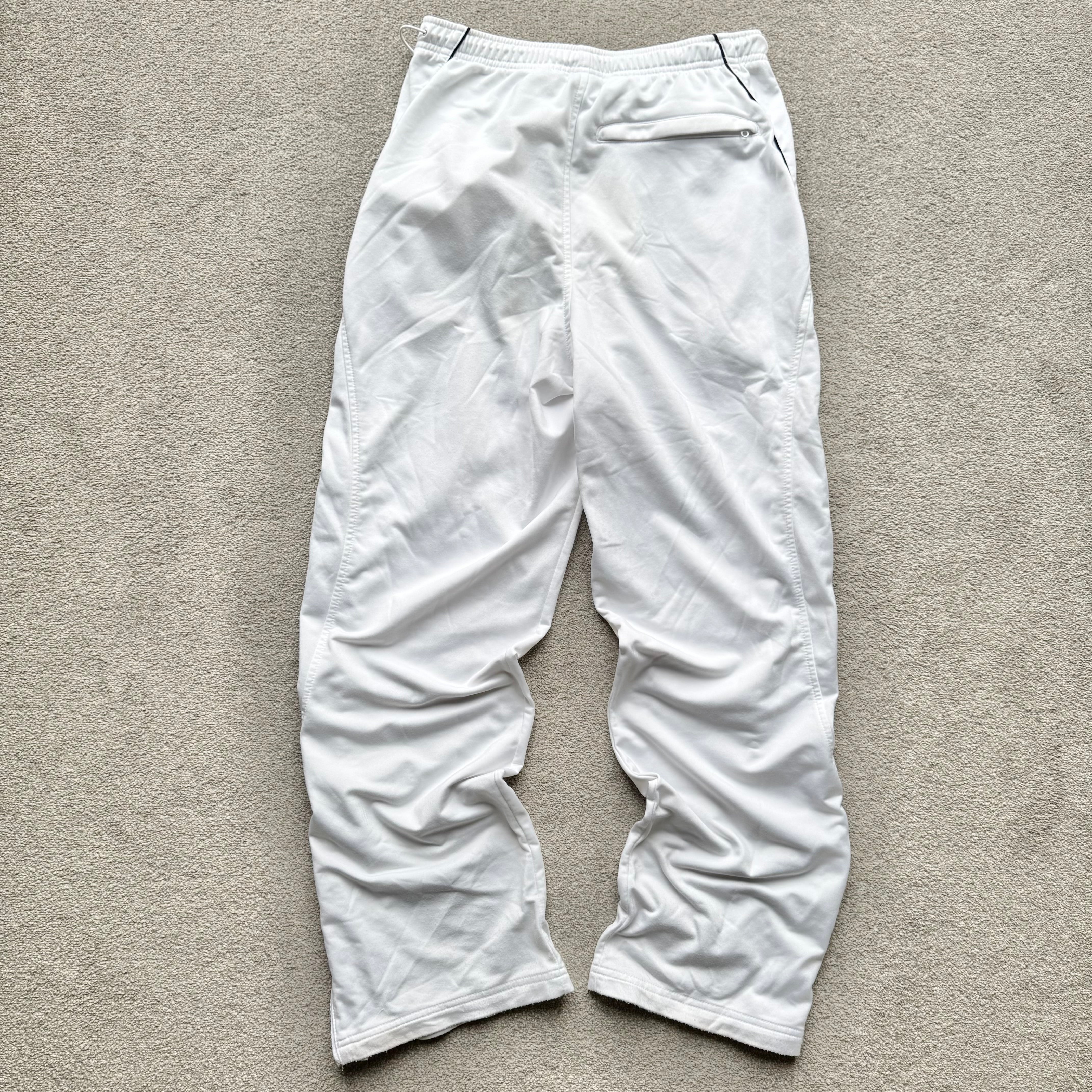 SUPER RARE 2000s Nike Trackpants White *PREMIUM* - (M)