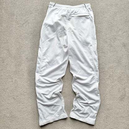 SUPER RARE 2000s Nike Trackpants White *PREMIUM* - (M)