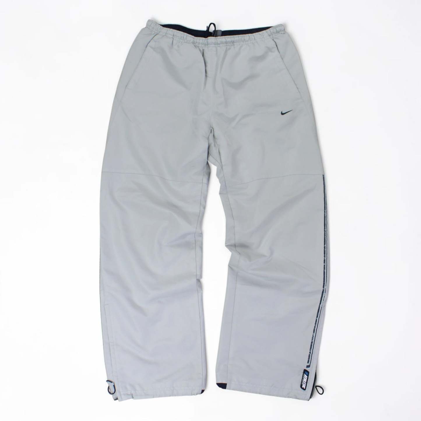 SUPER RARE 2000s Baggy Nike Trackpants Grey - (L)