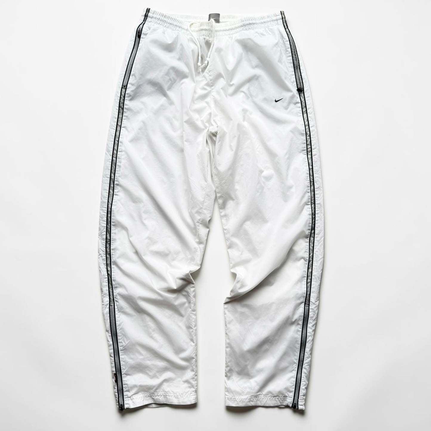 SUPER RARE 2000s Nike Trackpants White *PREMIUM* - (L)