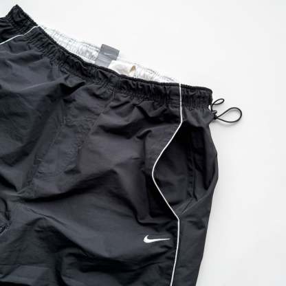 SUPER RARE 2000s Baggy Nike Trackpants Black *PREMIUM* - (L)