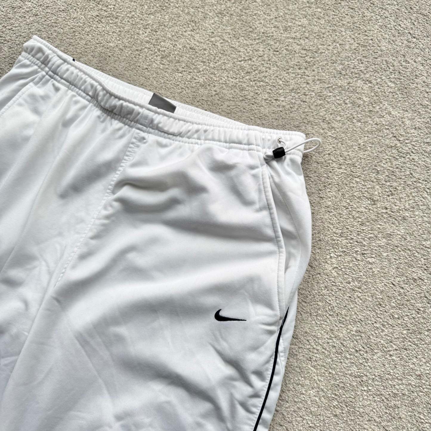 SUPER RARE 2000s Nike Trackpants White *PREMIUM* - (M)