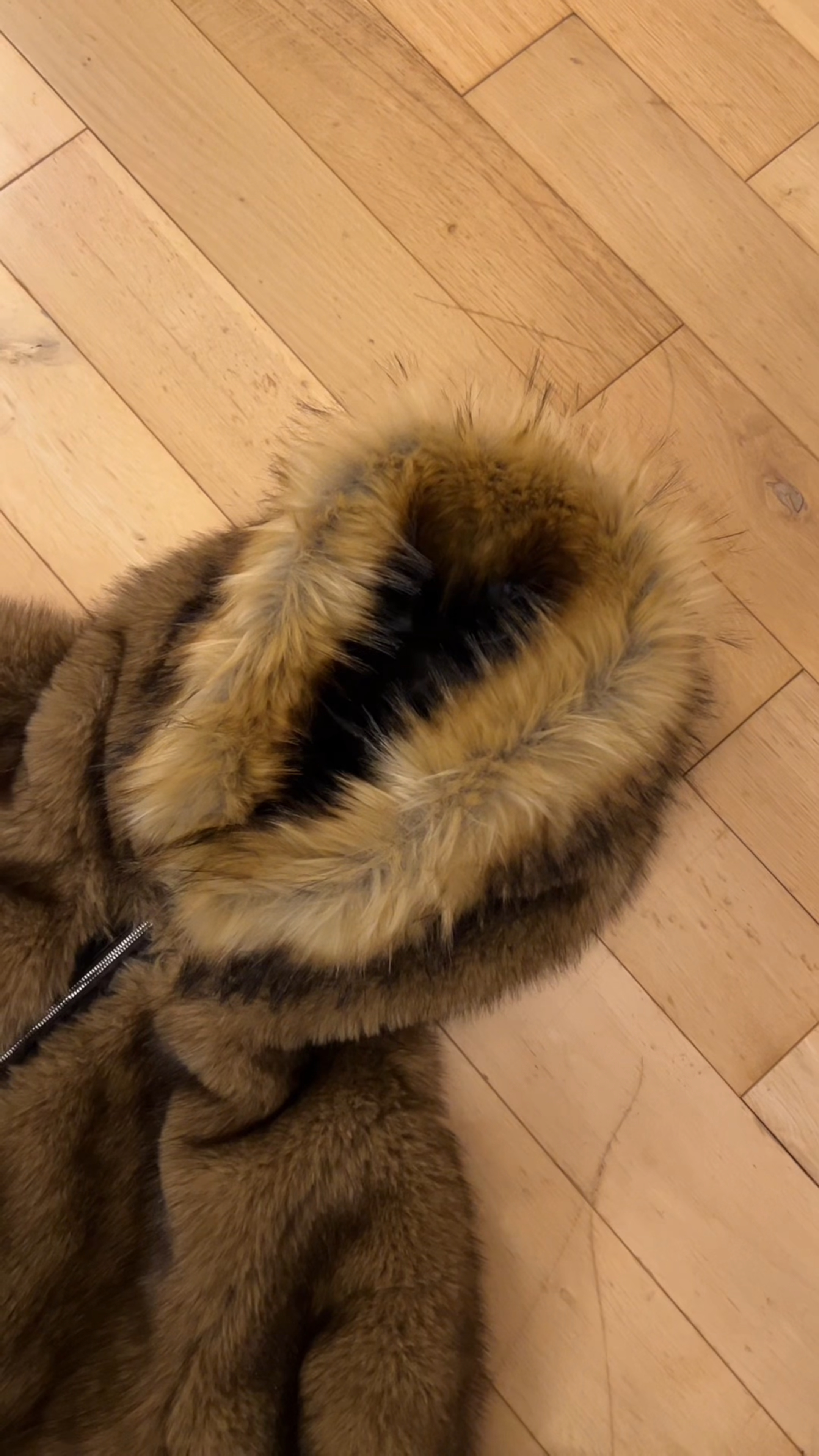 REVERSIBLE FIREFLY FUR BOMBER JACKET