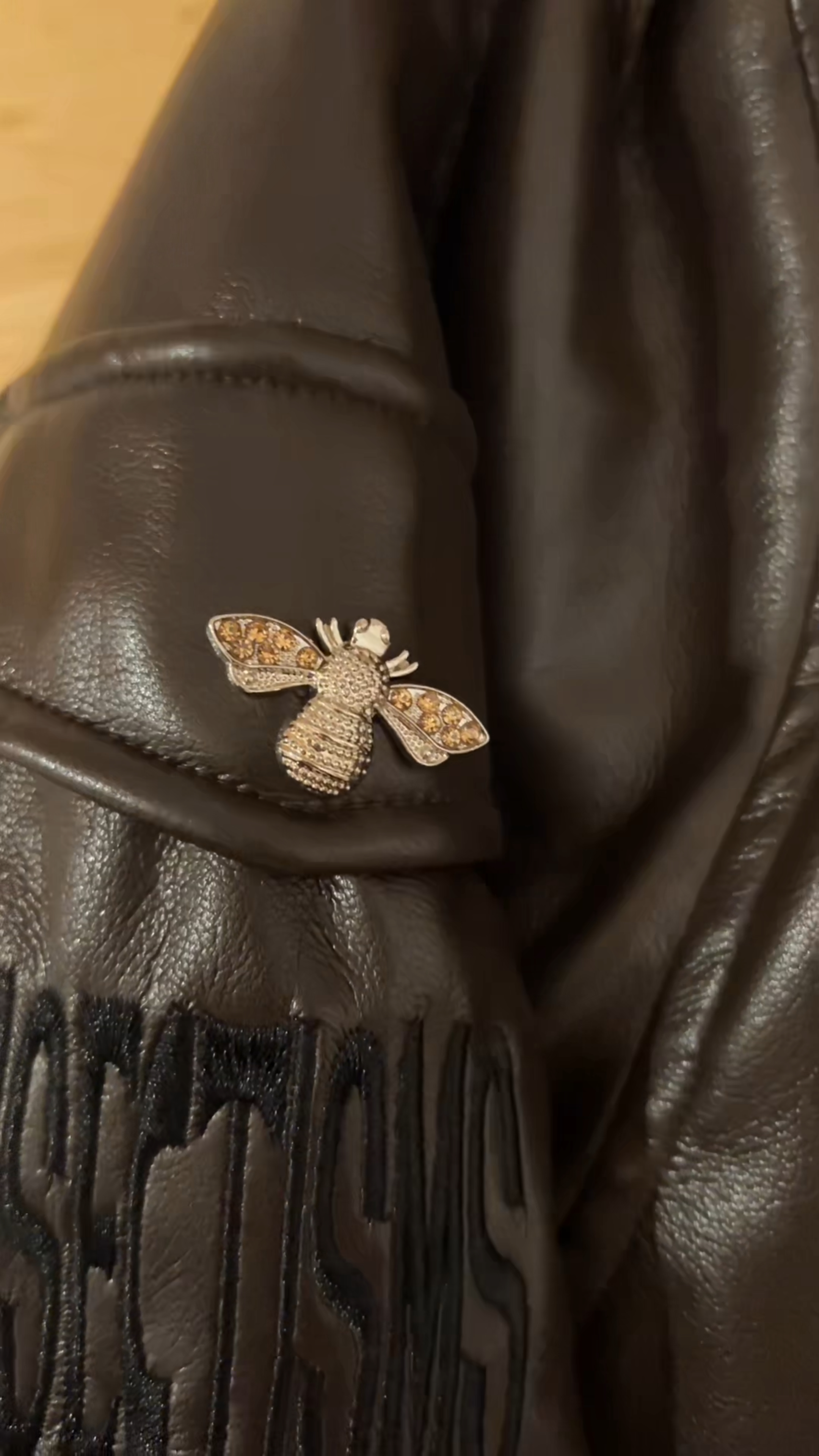 REVERSIBLE FIREFLY FUR BOMBER JACKET