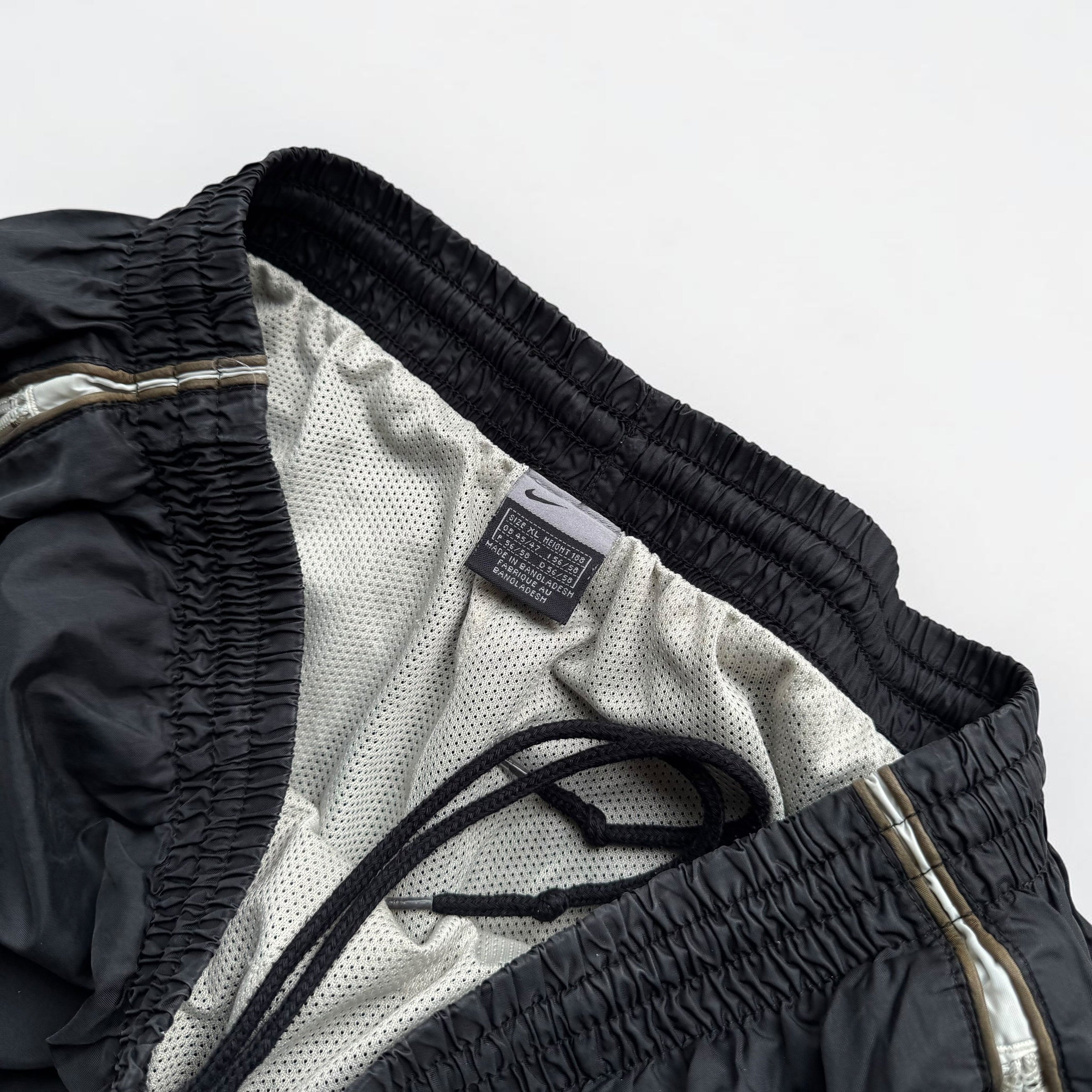 RARE 2000s Baggy Nike Trackpants Black - (L)