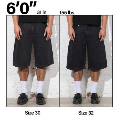 Tokyo Dad Jean Shorts | Baggy, Wide-Leg