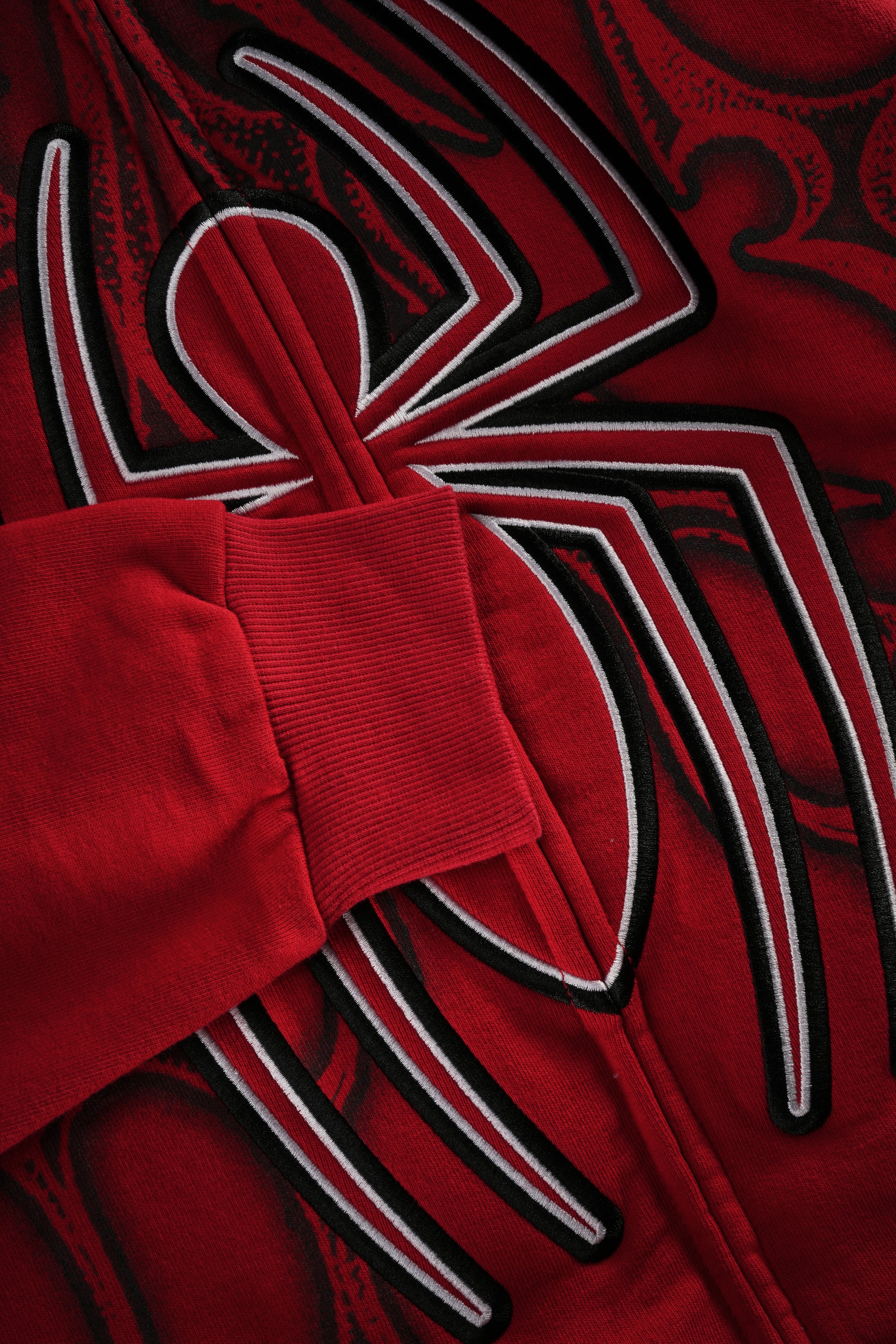 Cage Match Shiesty Zip Up Hoodie in E-Red
