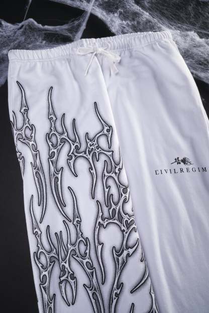 Nightfall Lounger Sweat Pants in White