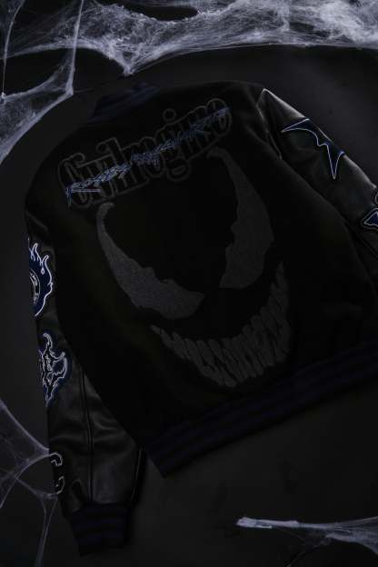We Are Chaos Letterman Jacket in Black