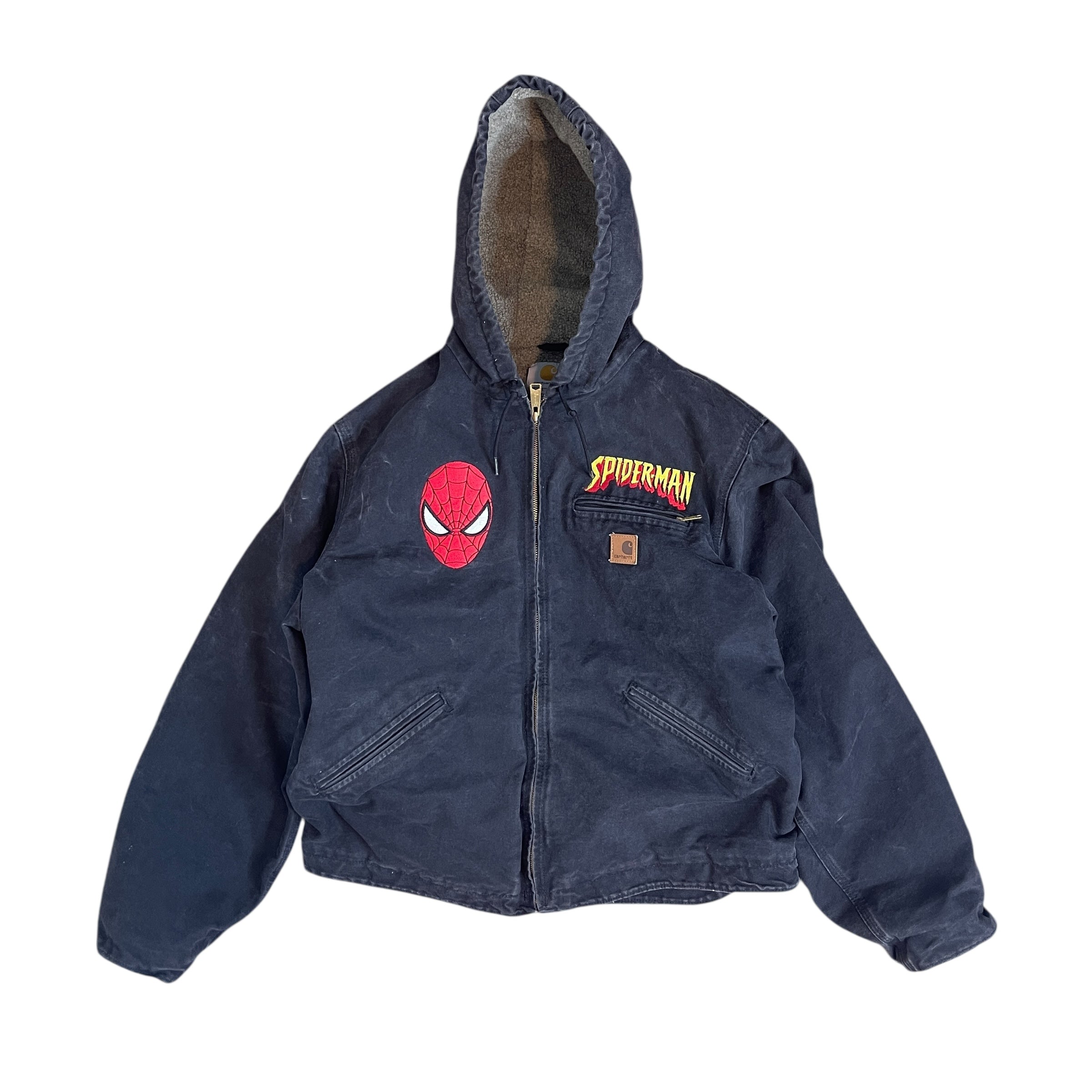 Spider-man carhartt sherpa lined jacket