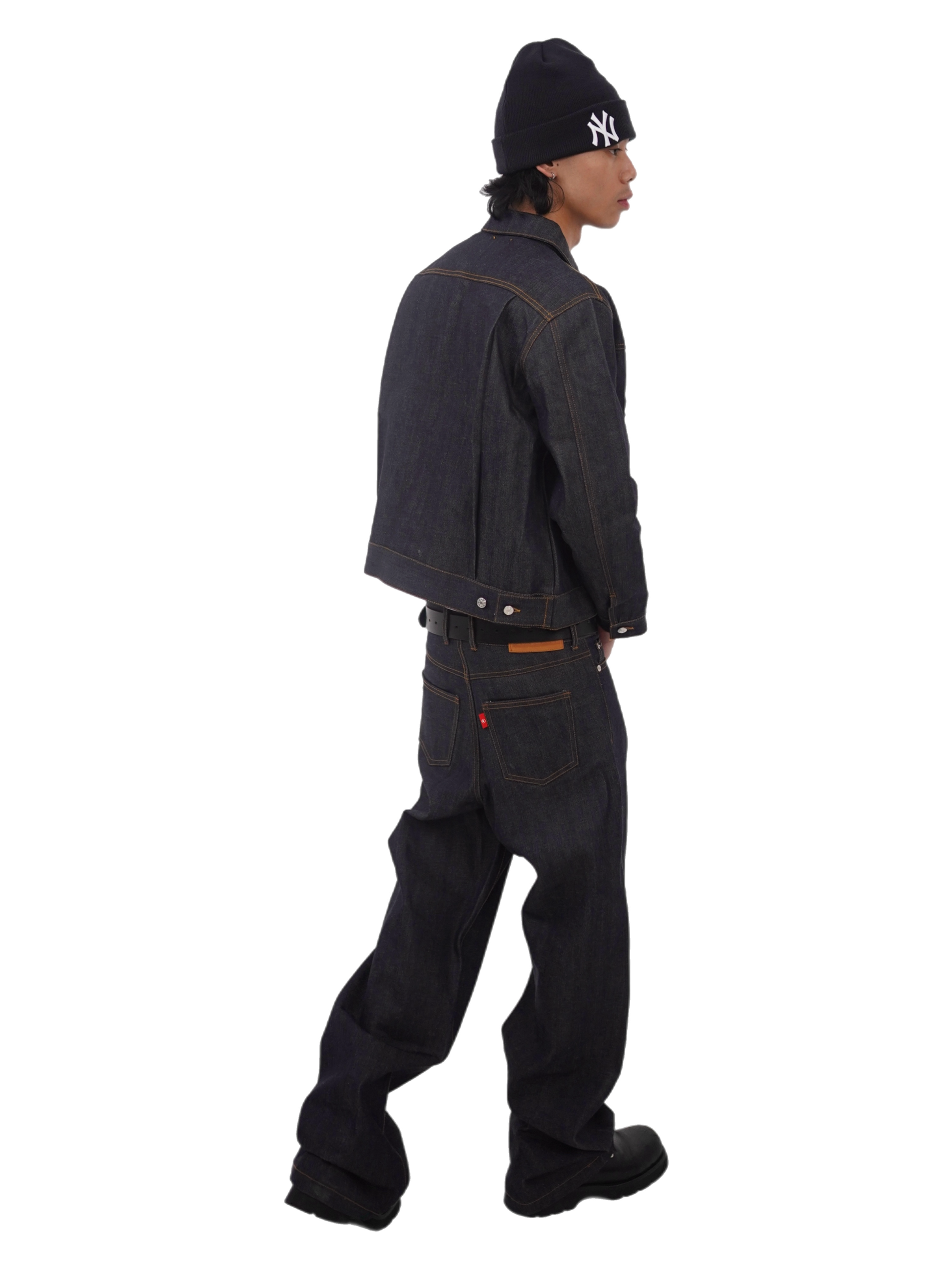 DARK INDIGO BAGGY JEANS