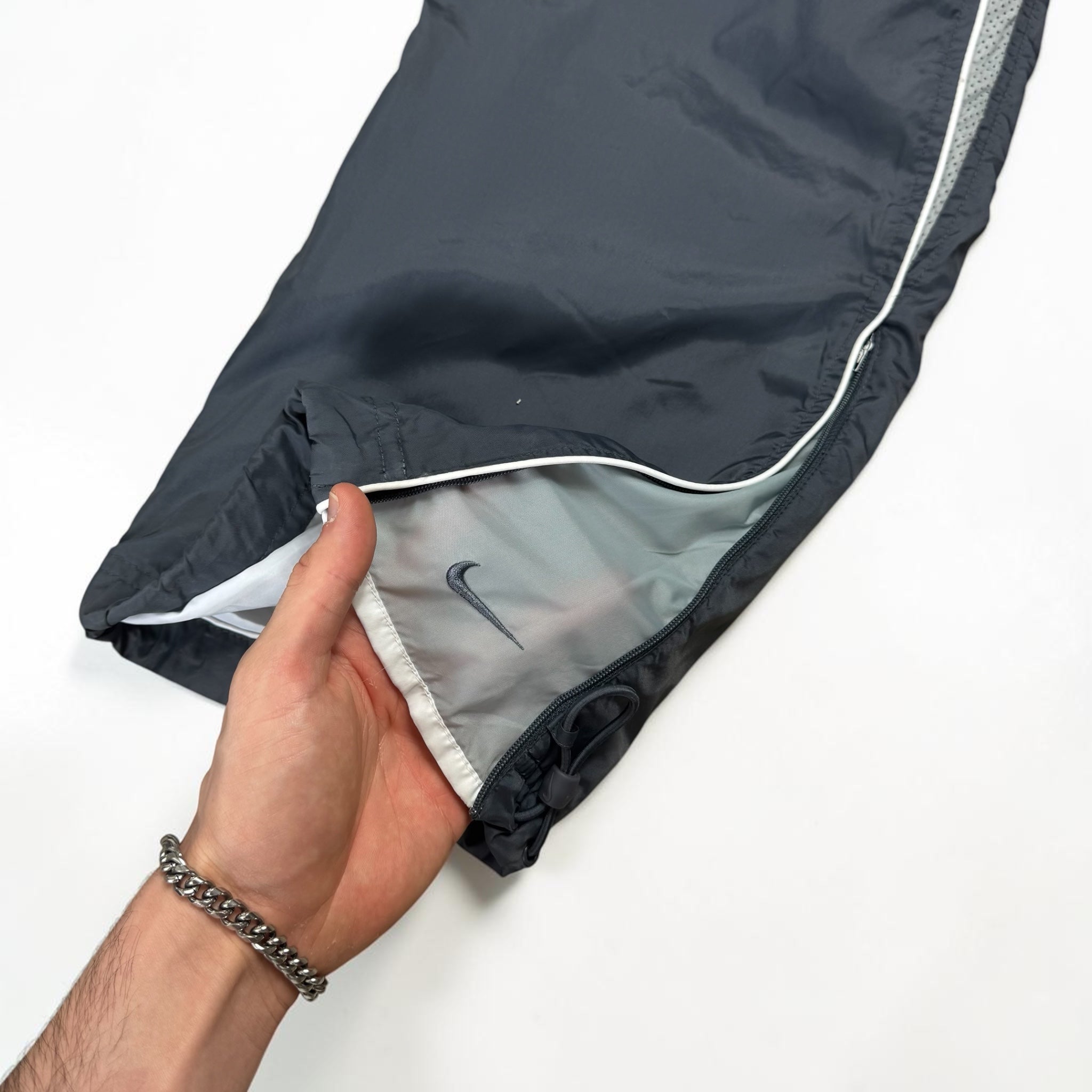 SUPER RARE 2000s Nike Trackpants Grey *PREMIUM* - (M)