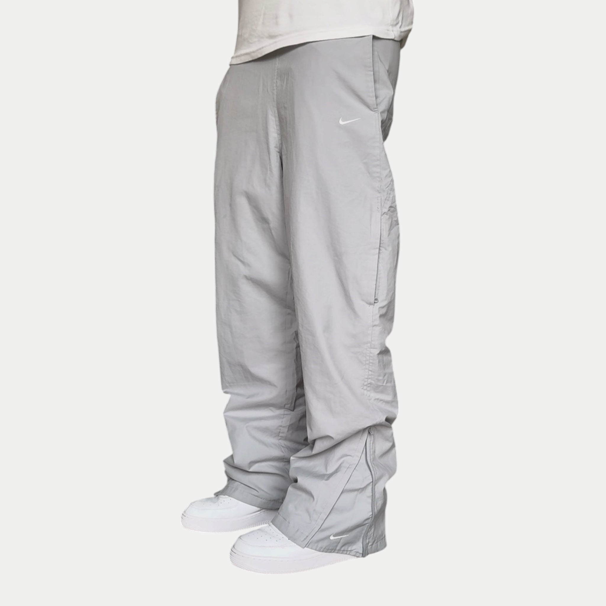 RARE 2000s Nike Trackpants Grey *PREMIUM* - (S)