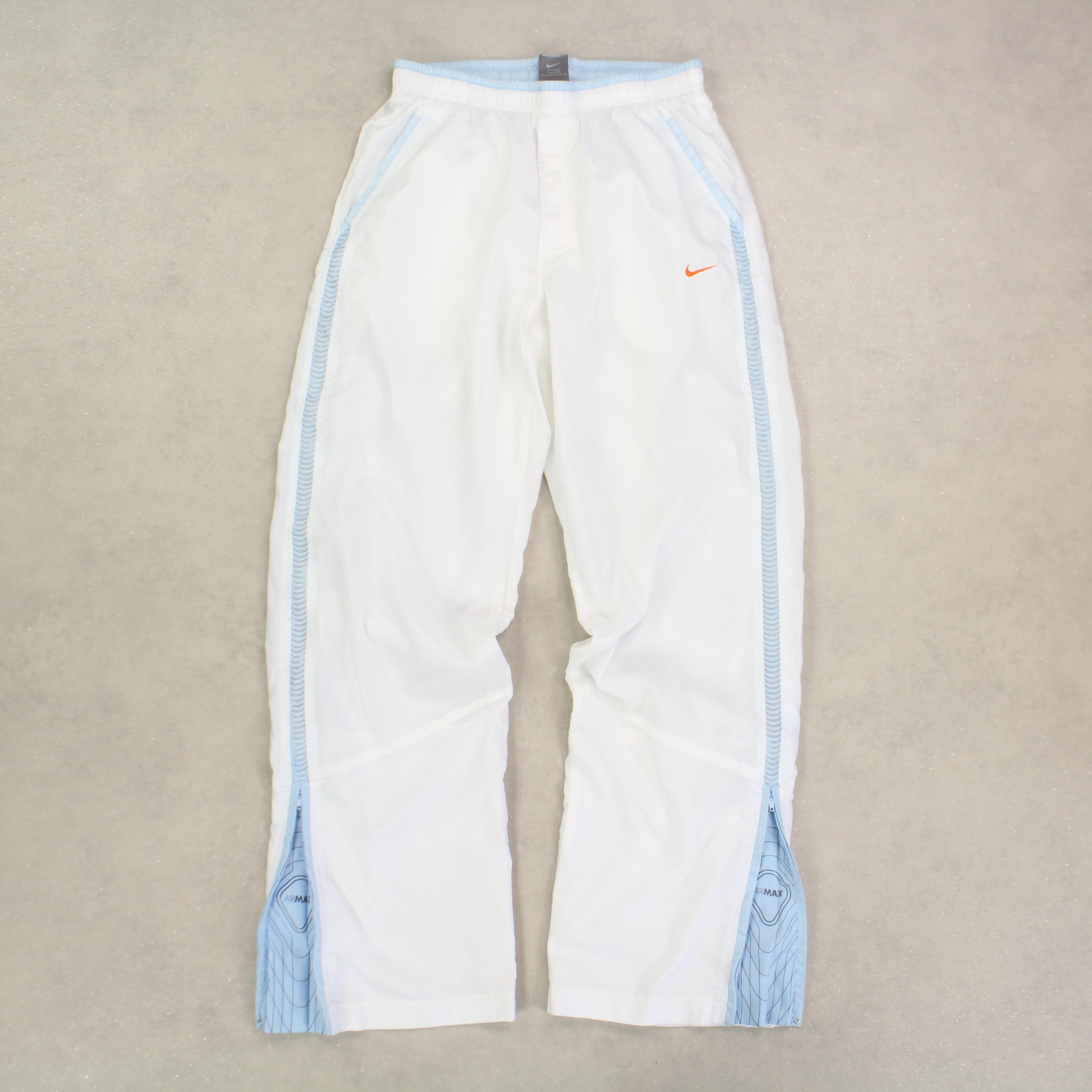 ULTRA RARE 2000s Nike Air Max Trackpants White *PREMIUM* - (L)