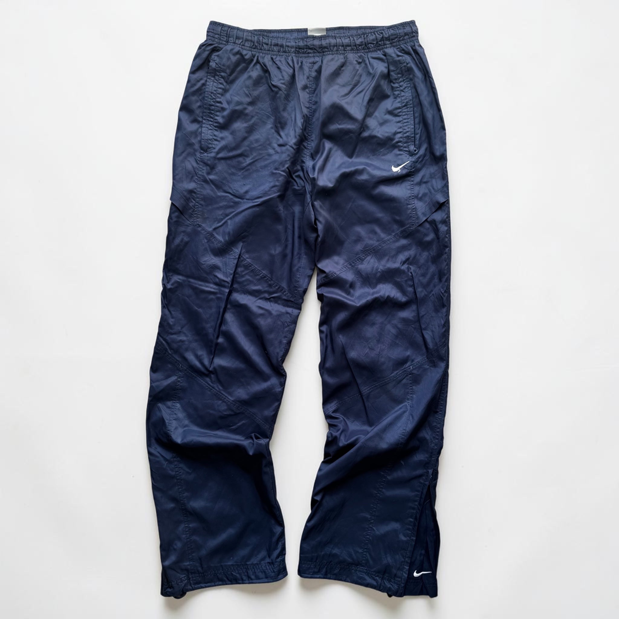 RARE 2000s Nike Trackpants Navy - (L)