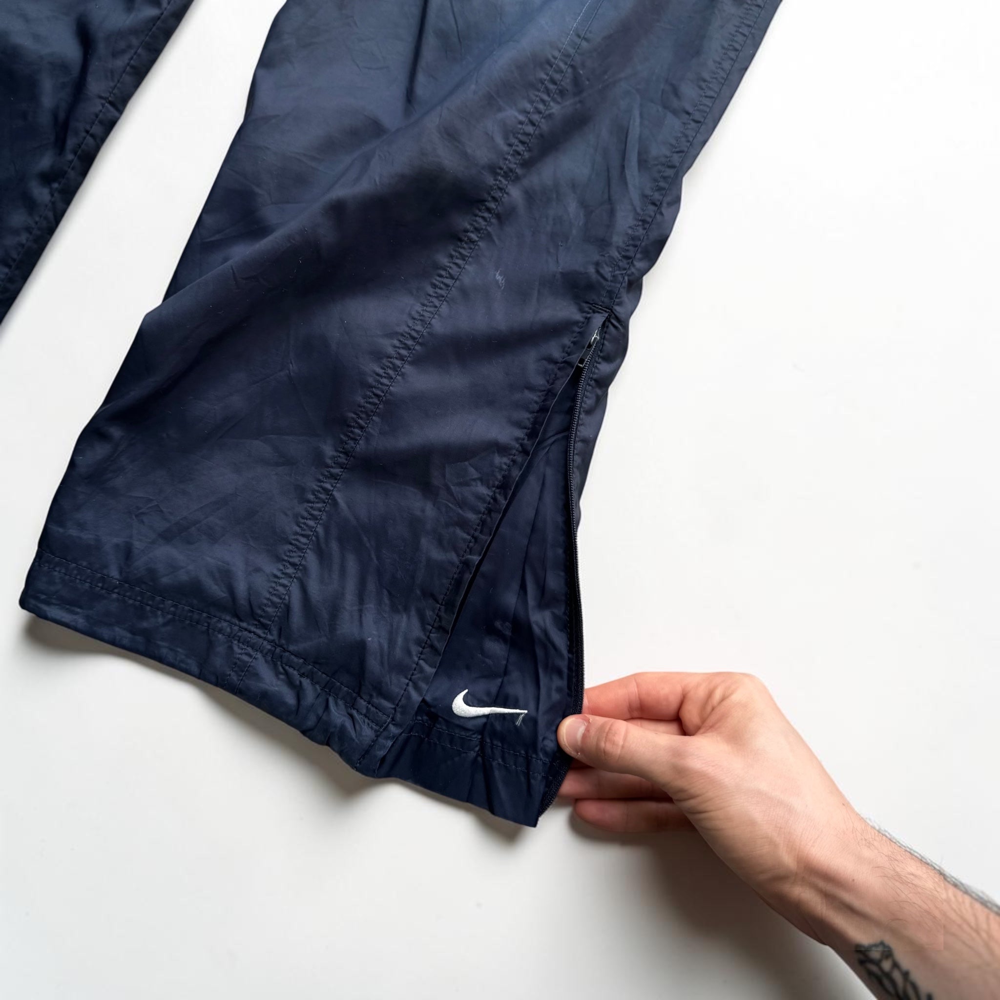 RARE 2000s Nike Trackpants Navy - (L)