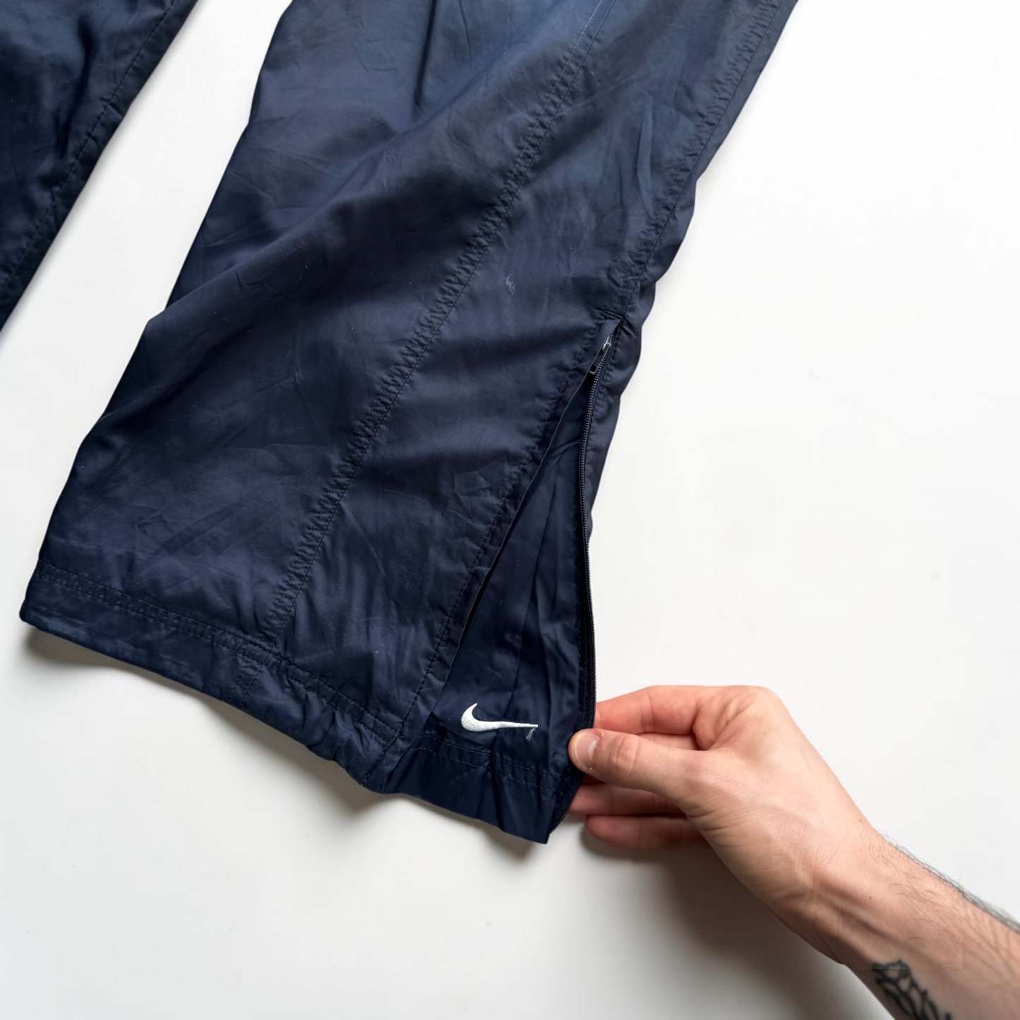 RARE 2000s Nike Trackpants Navy - (L)