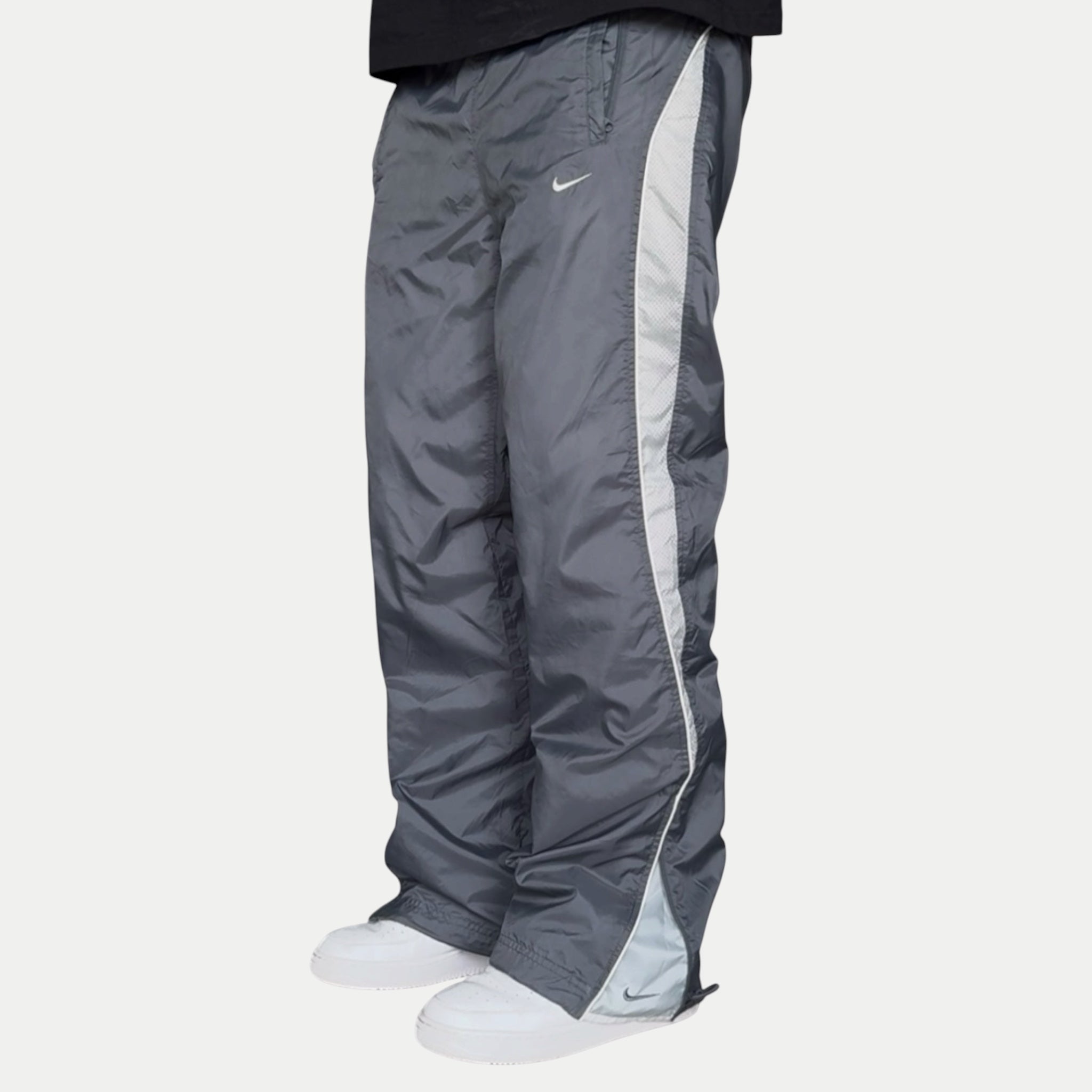 SUPER RARE 2000s Nike Trackpants Grey *PREMIUM* - (M)