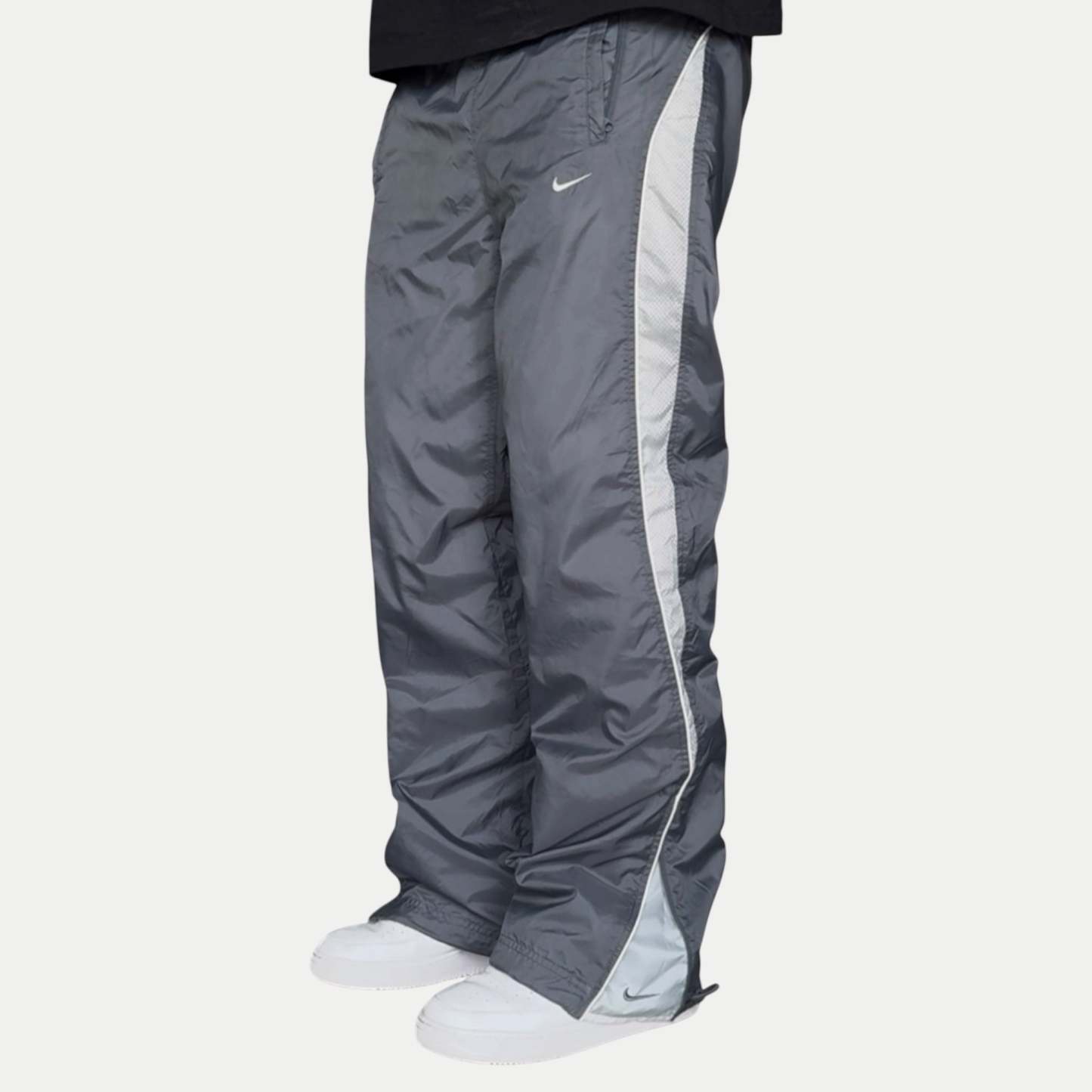 SUPER RARE 2000s Nike Trackpants Grey *PREMIUM* - (M)