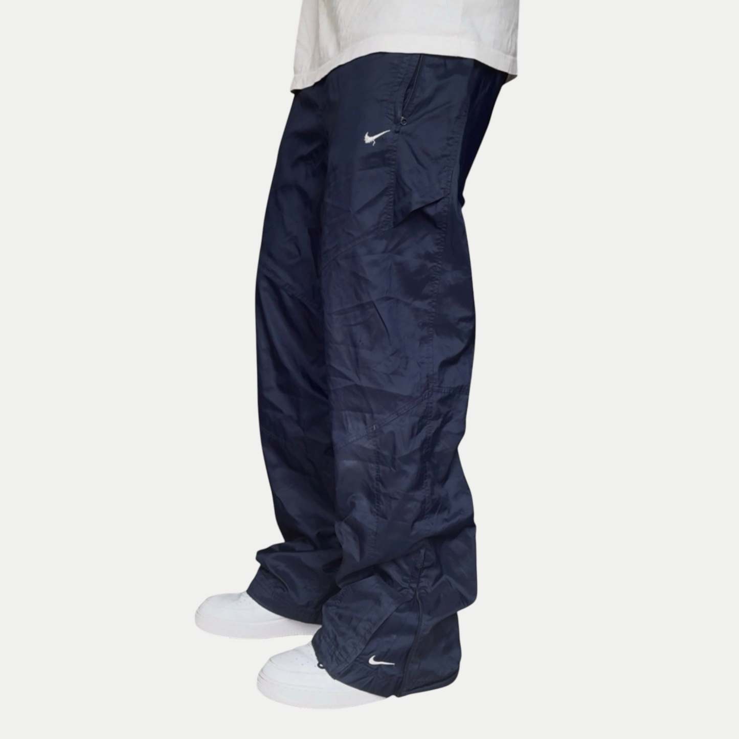 RARE 2000s Nike Trackpants Navy - (L)