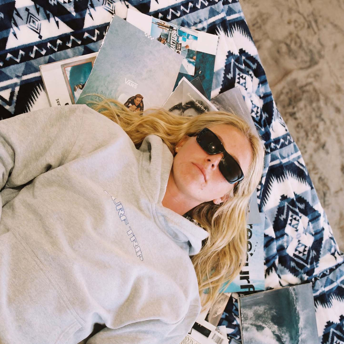 Exclusive Surf Trip Vintage Plaid Hoodie