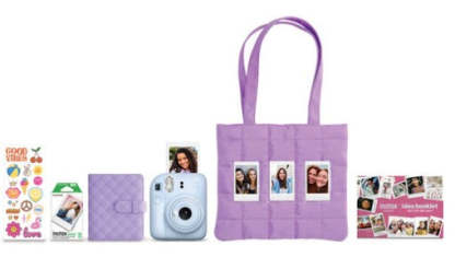 FUJIFILM INSTAX MINI 12 Instant Film Camera Holiday Bundle (Pastel Blue)