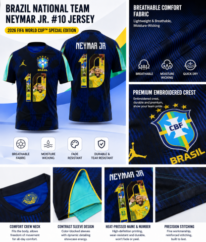 2026 Brazil National Team Neymar Special Edition Jersey