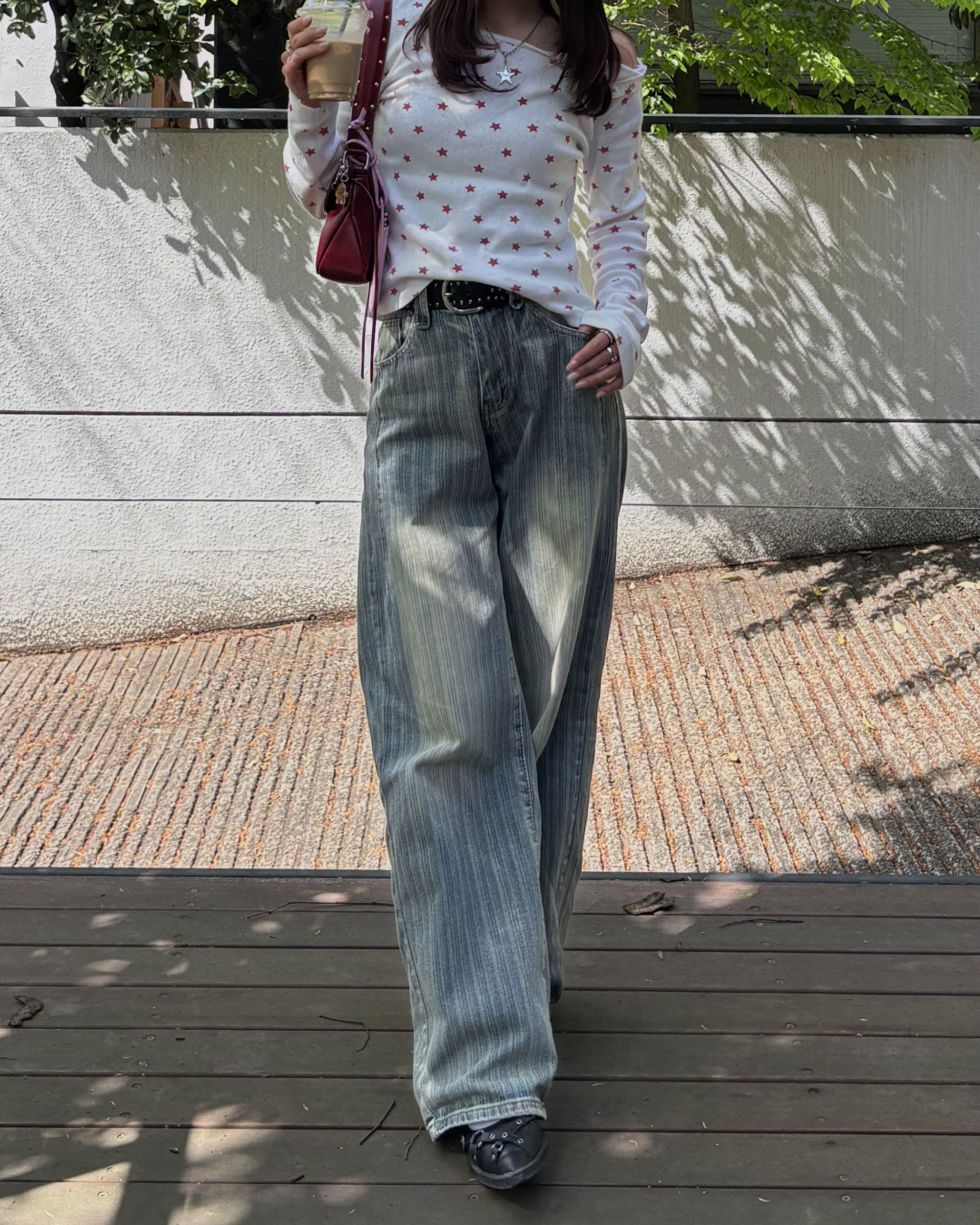 Stripe Straight Pants BB0005
