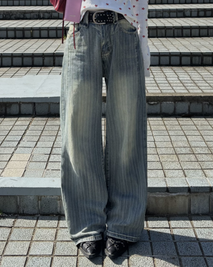 Stripe Straight Pants BB0005