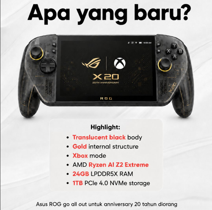 ASUS ROG Xbox Ally X20 OLED AR bundle