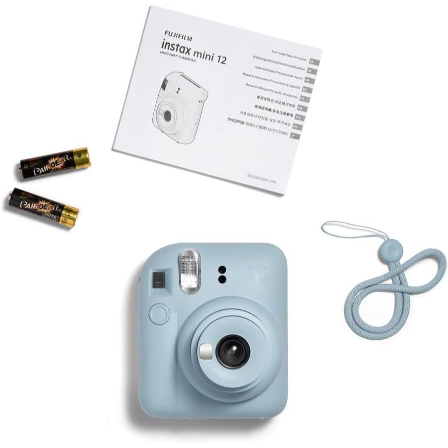 【Shipment Today】Fujifilm Instax Mini 12 Instant Film Camera-Instant Film Camera with 20 Films, 1 YEAR WARRANTY