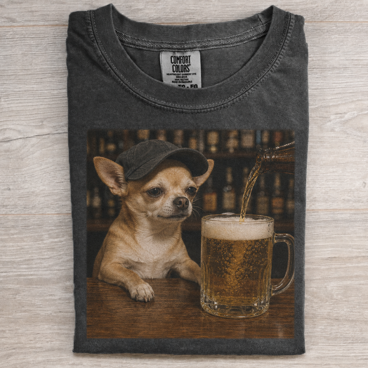 Weekend Pub Chihuahua Graphic T-shirt