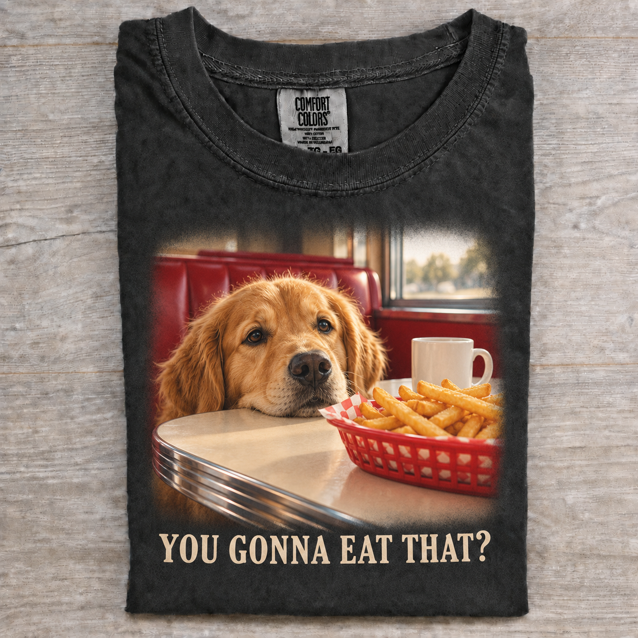 Golden Retriever You Gonna Eat That Diner T-shirt