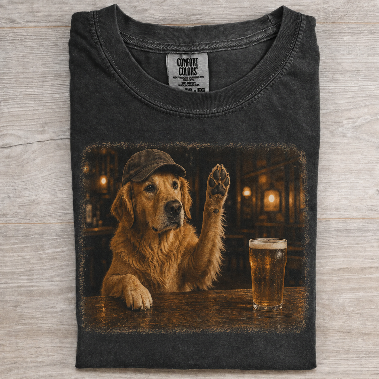 Golden Retriever Calling the Bartender T-shirt