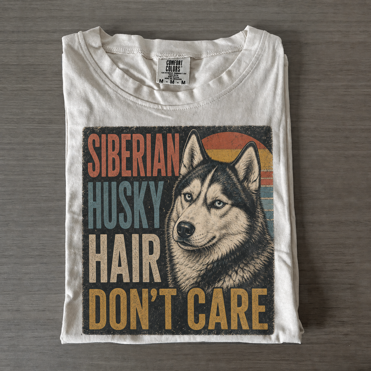 Husky Hair Don't Care T-shirt