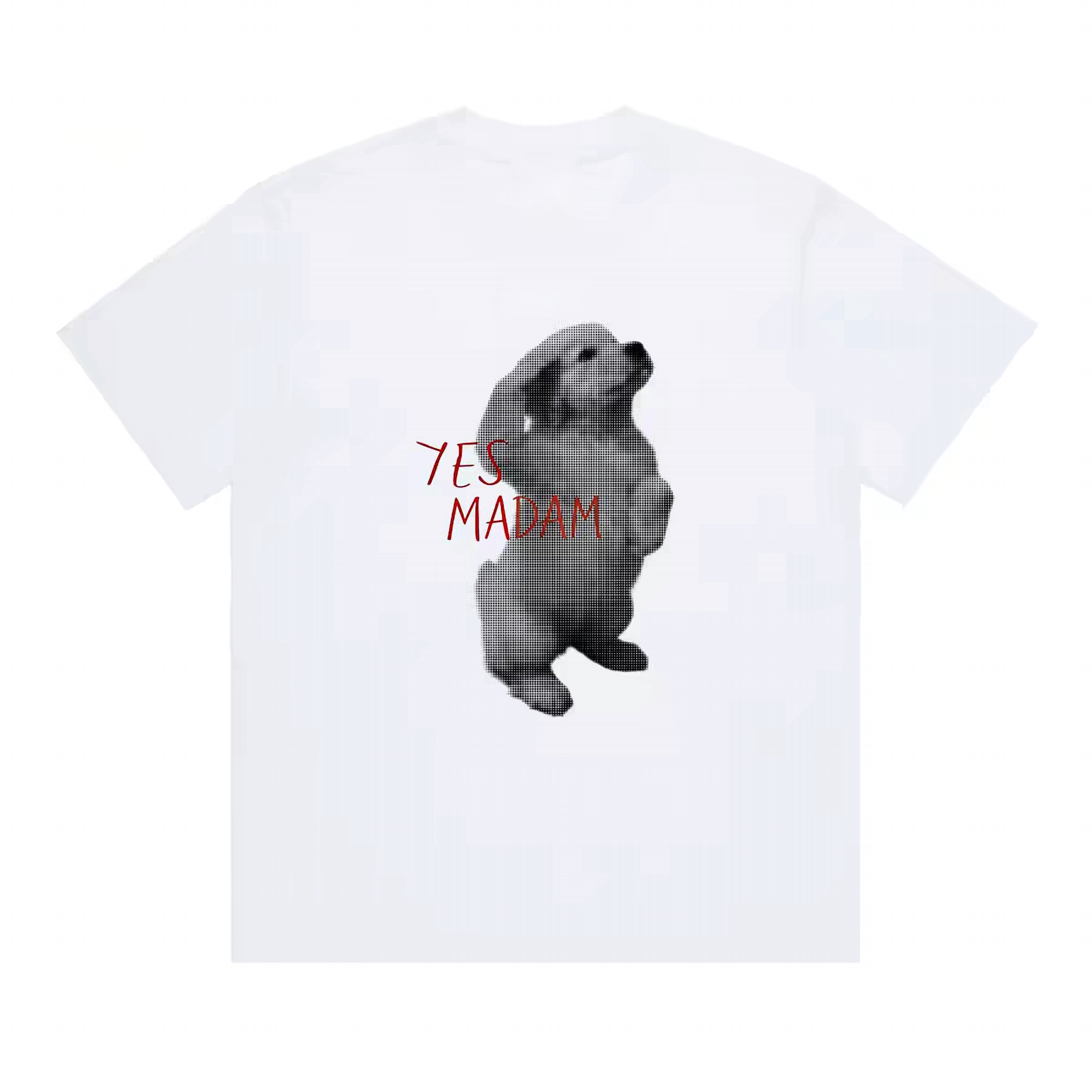 Dog Yes Madam Graphic T-shirt - White
