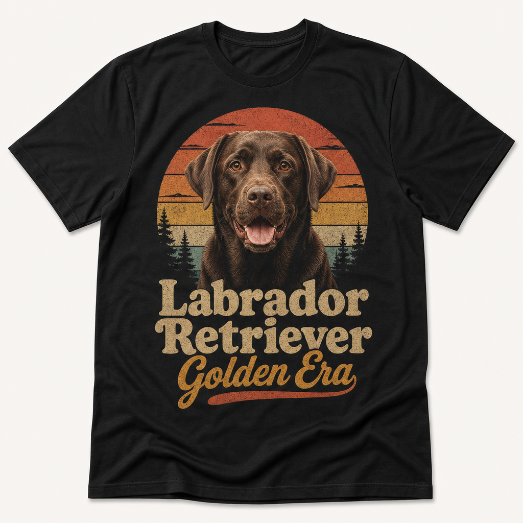 Labrador Retriever Golden Era Graphic T-shirt