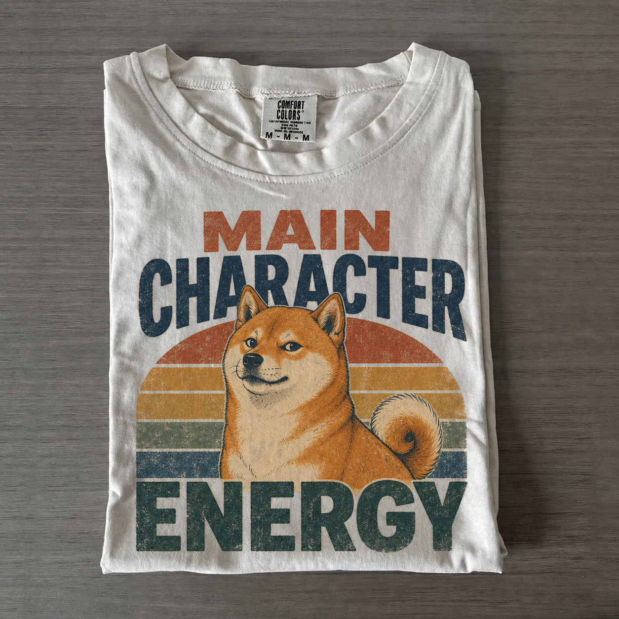 Shiba Main Character Energy T-shirt