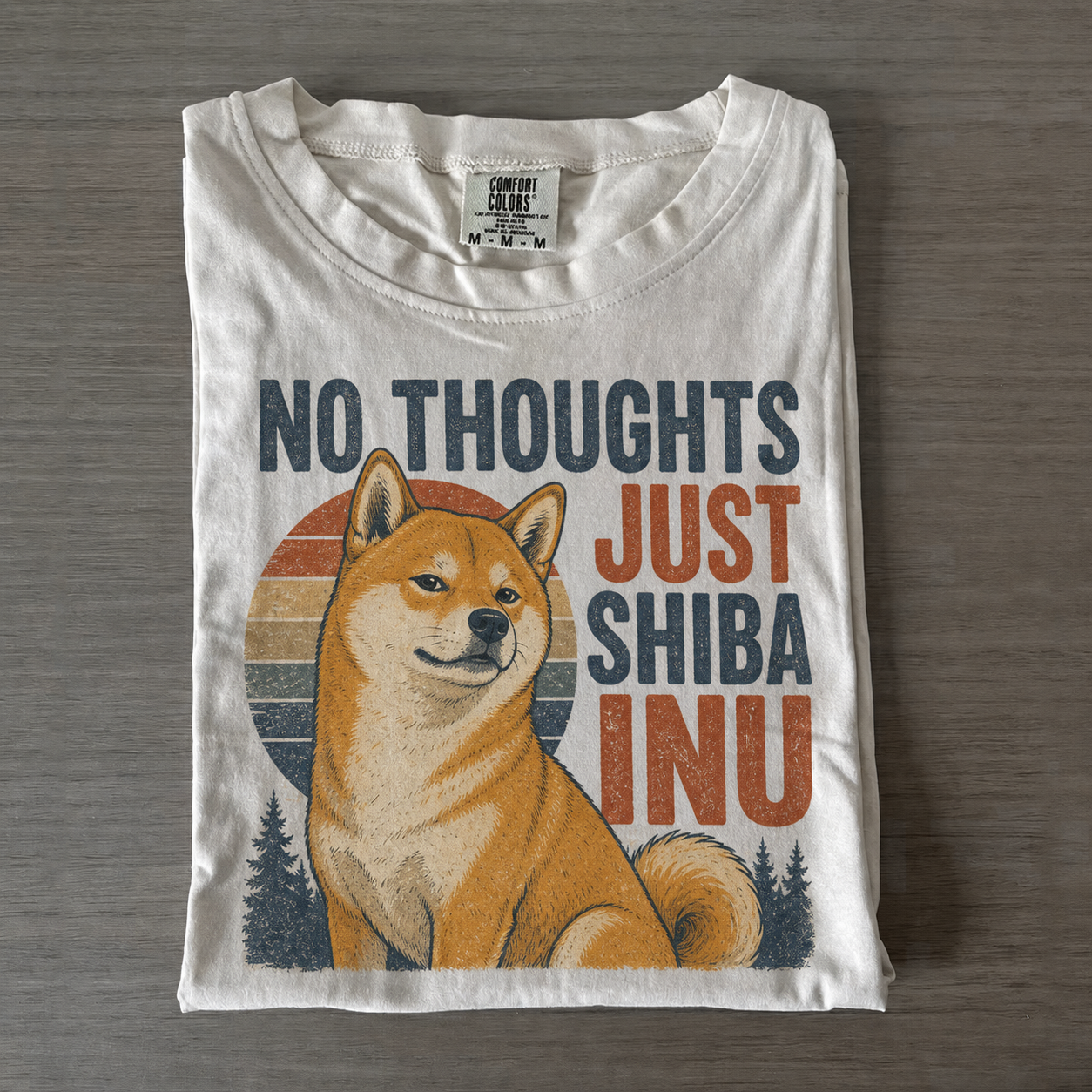 No Thoughts Just Shiba T-shirt