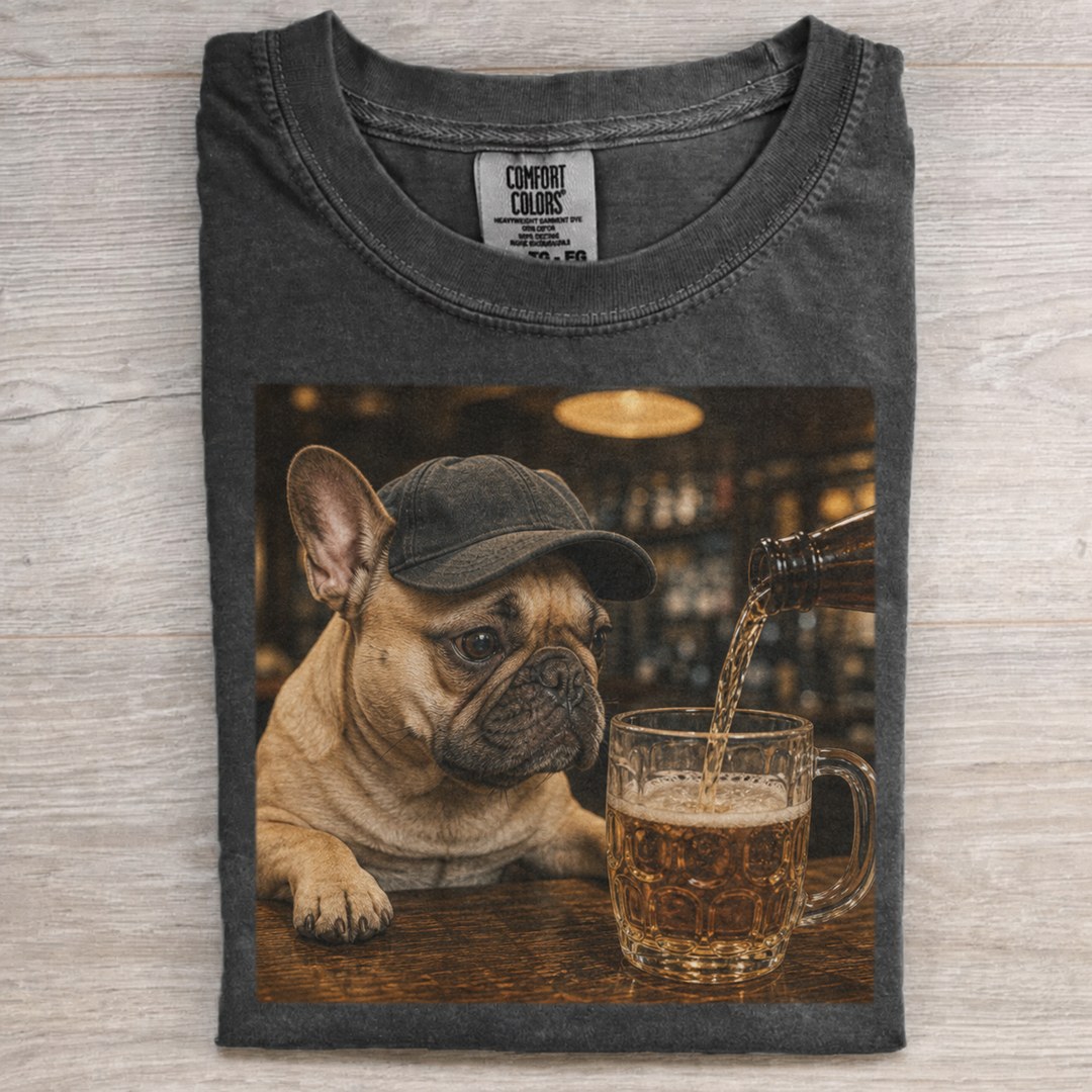 Weekend Pub Frenchie Graphic T-shirt