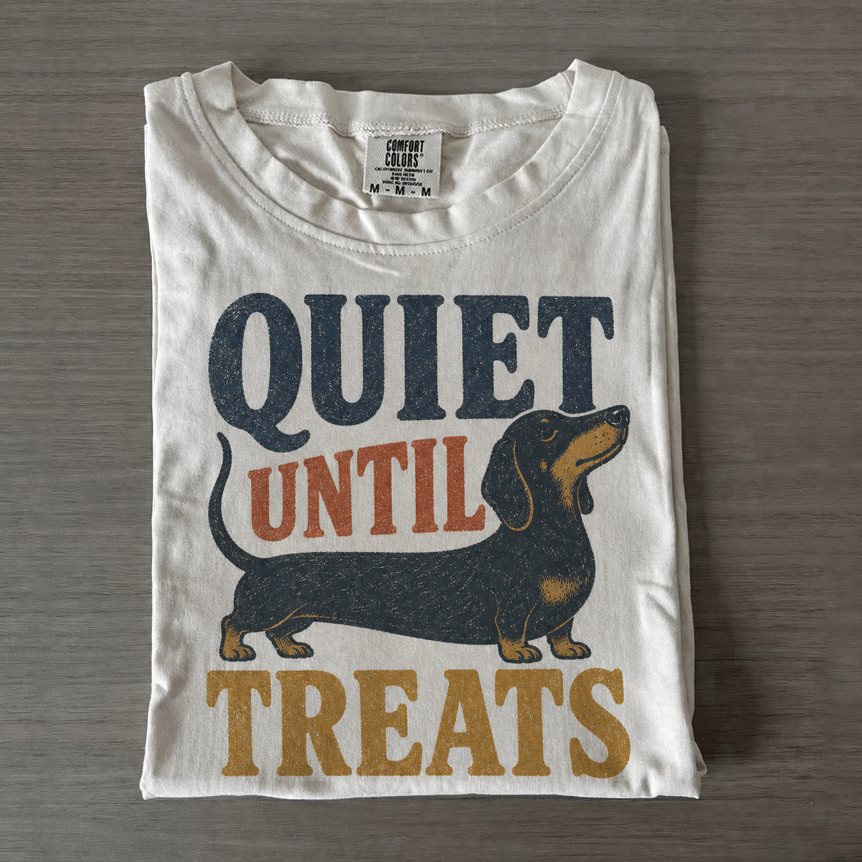 Quiet Until Treats Dachshund T-shirt